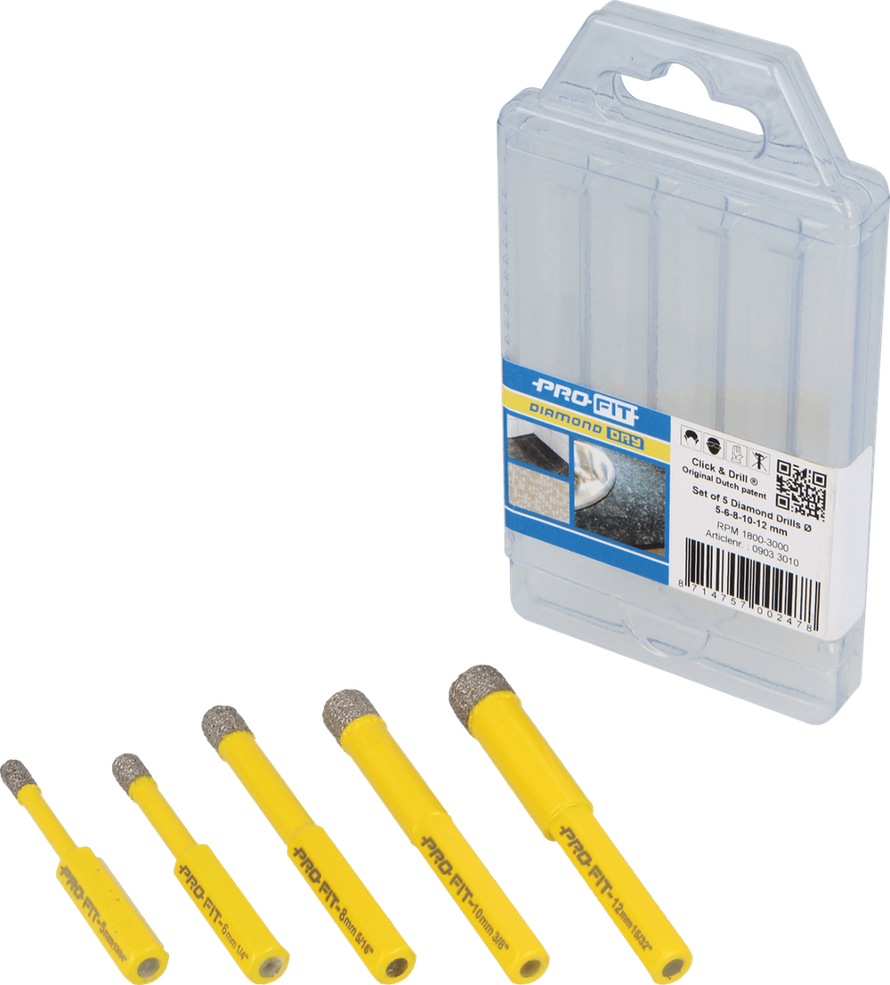 Diamond Dry Holesaw Set (3)