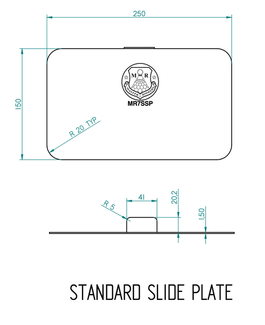Master Roofers Stainless Steel Slide Plate Kit (5 Plates) + FREE BAG