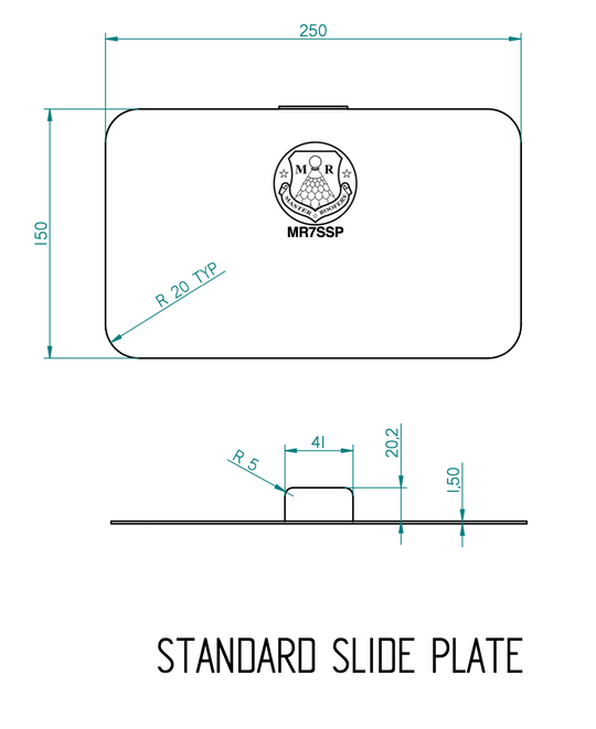 Master Roofers Stainless Steel Slide Plate Kit (5 Plates)