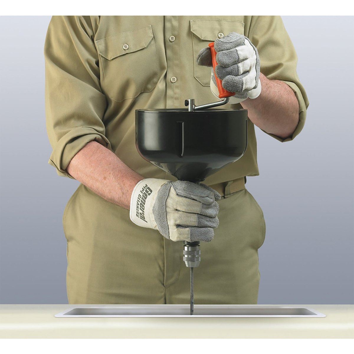 General Pipe Cleaners D - 25 Handy Drain Cleaner with L - 25FL1 25ft. x 1/4in. Refill Snake D - 25 - 8 - Monument Masters