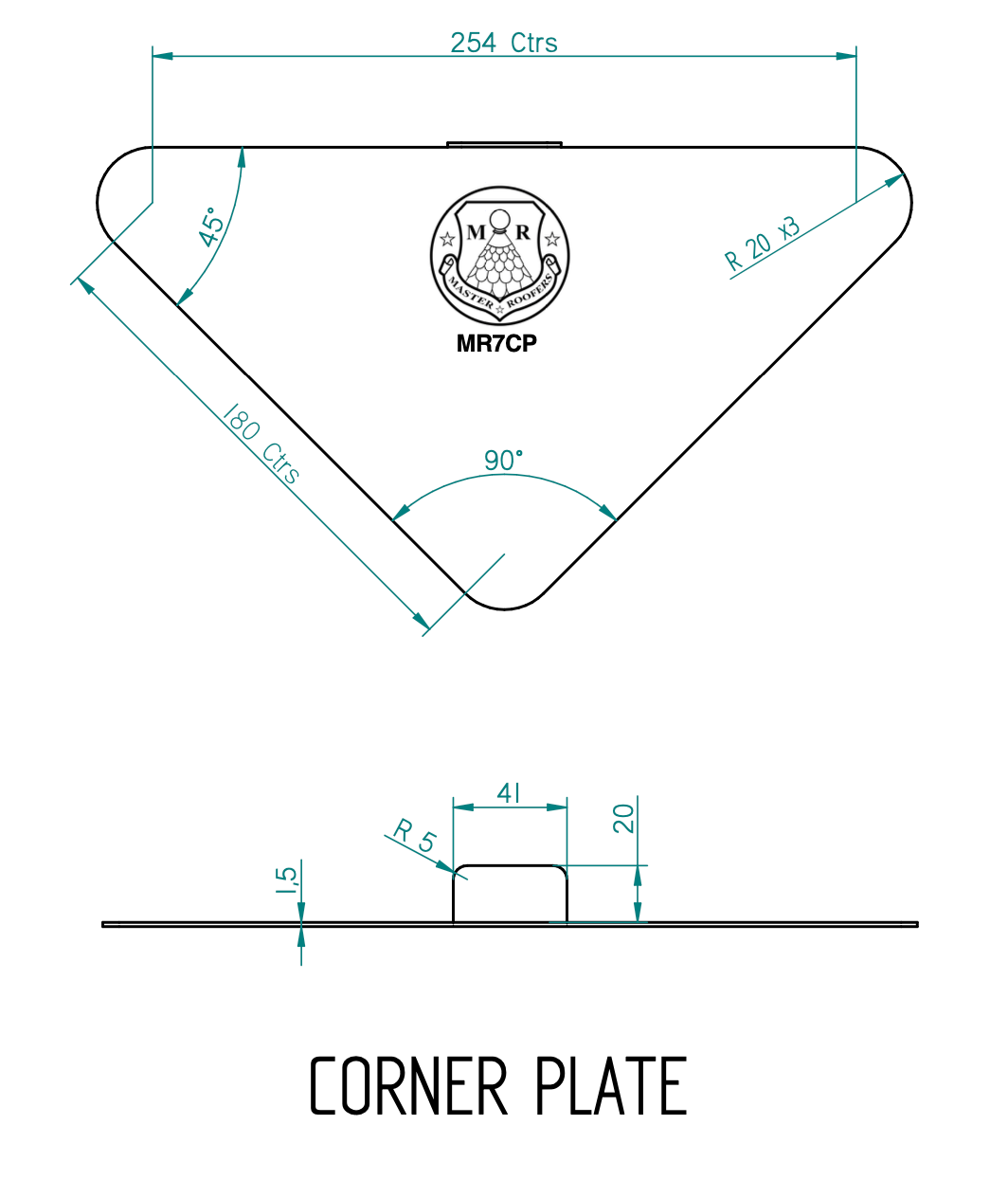 Master Roofers Stainless Steel Slide Plate Kit (5 Plates)