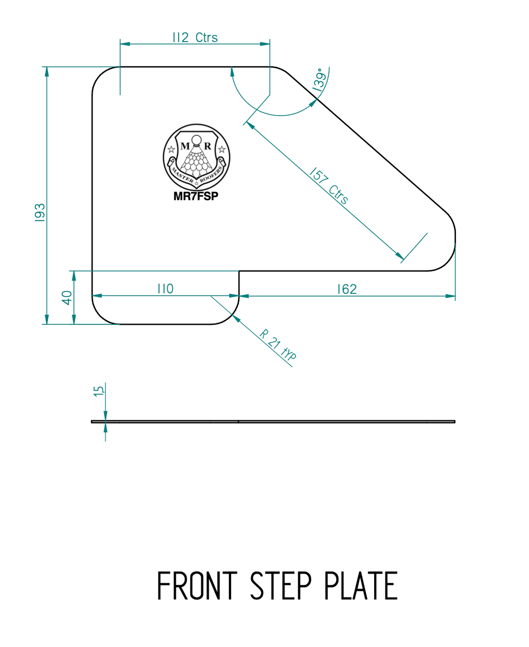 Master Roofers Stainless Steel Slide Plate Kit (5 Plates)