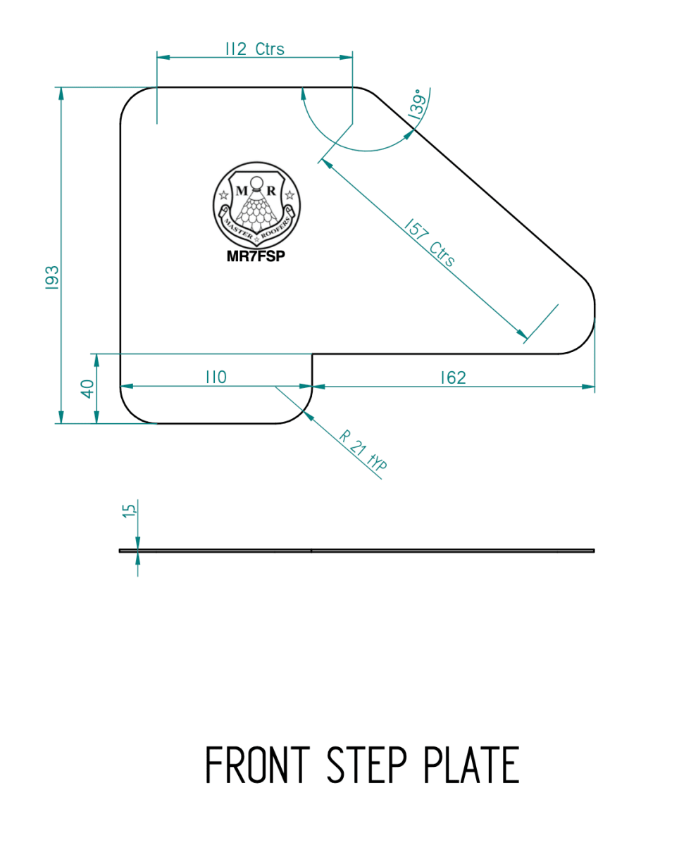 Master Roofers Stainless Steel Drip And Step Plate - Monument Masters