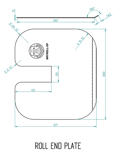 Master Roofers Stainless Steel Roll End Slide Plate - Monument Masters