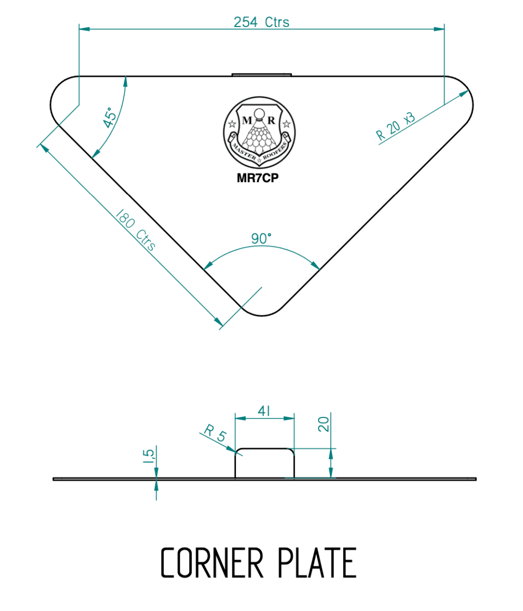 Master Roofers Stainless Steel Slide Plate Kit (5 Plates) + FREE BAG - Monument Masters