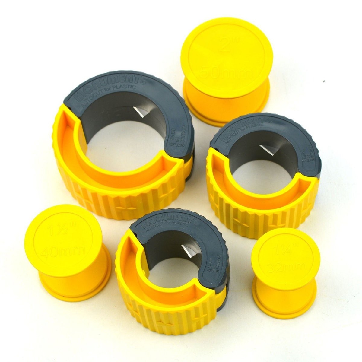 Monument Autocut for Plastic - Waste Pipe Sizes Kit - Monument Masters